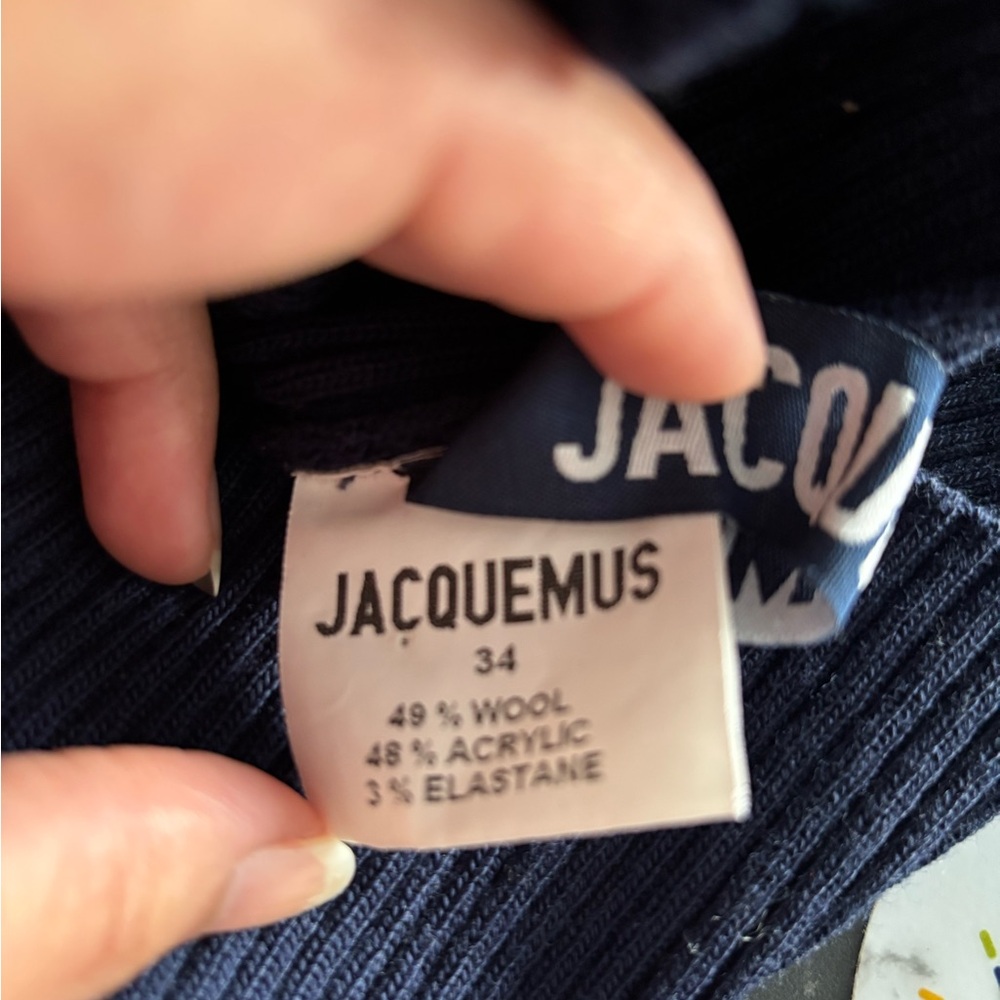 Jacquemus Deep Blue Ribbed Knit - Picture 6 of 7